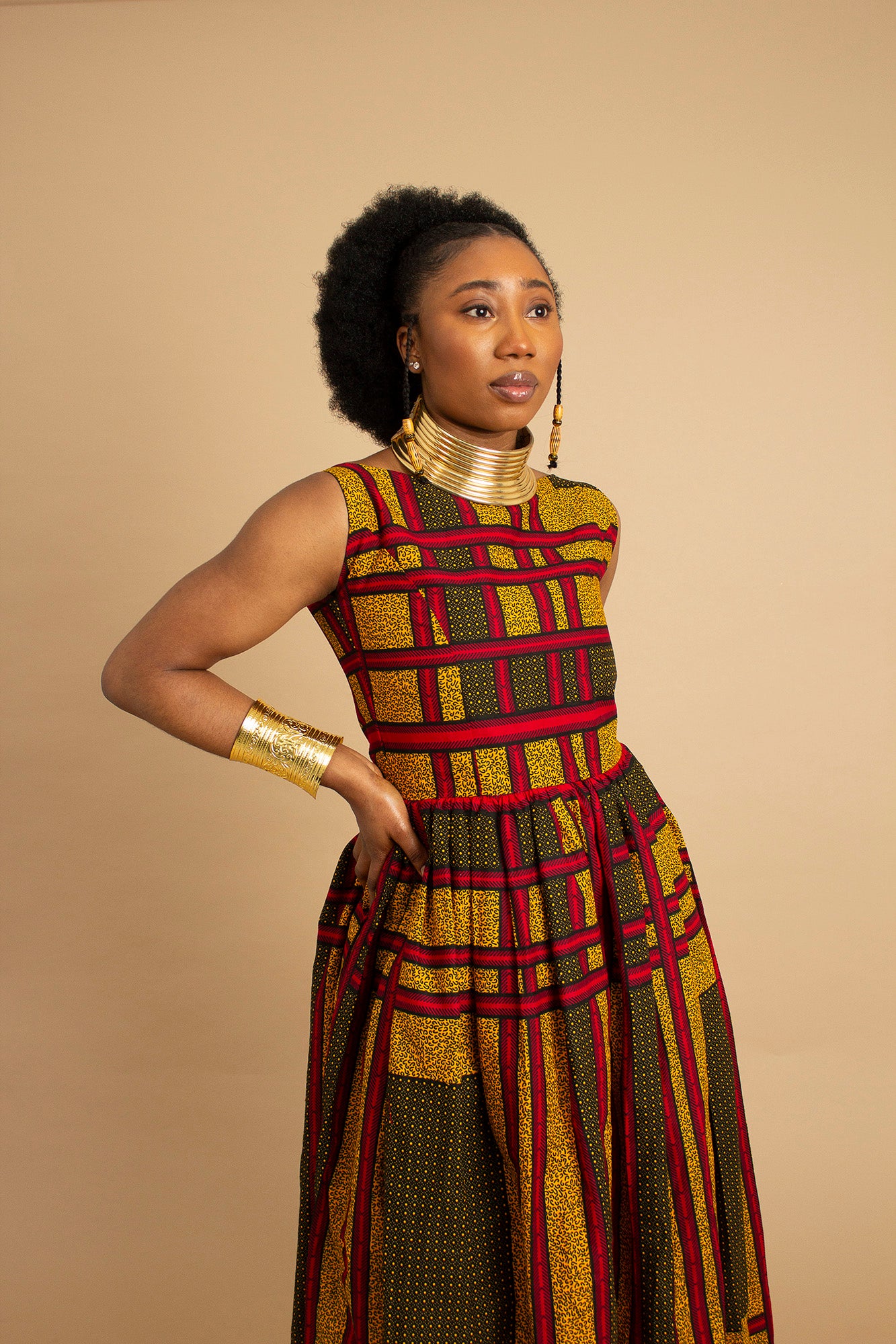 Ogo African Print Maxi Dress
