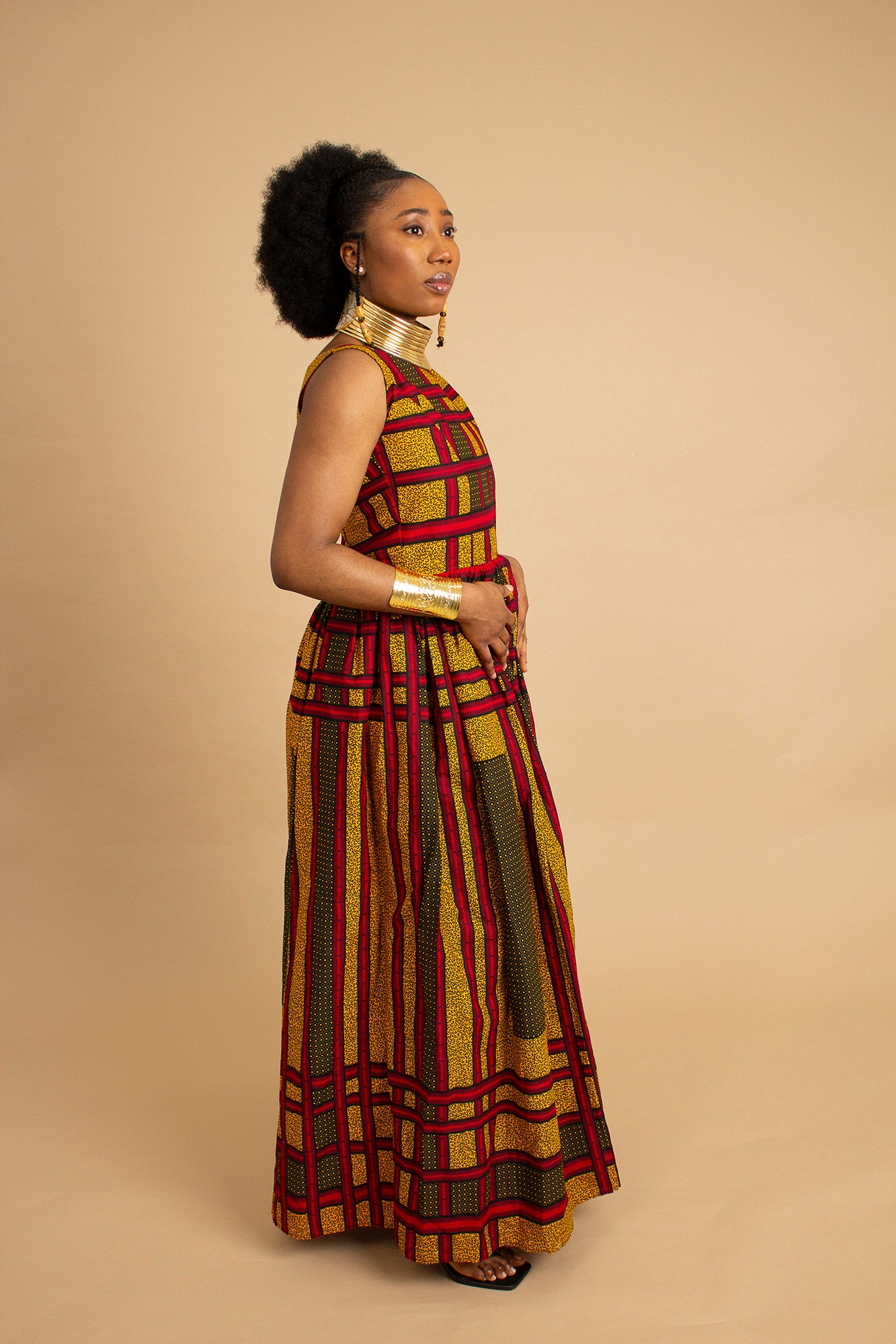 Ogo African Print Maxi Dress