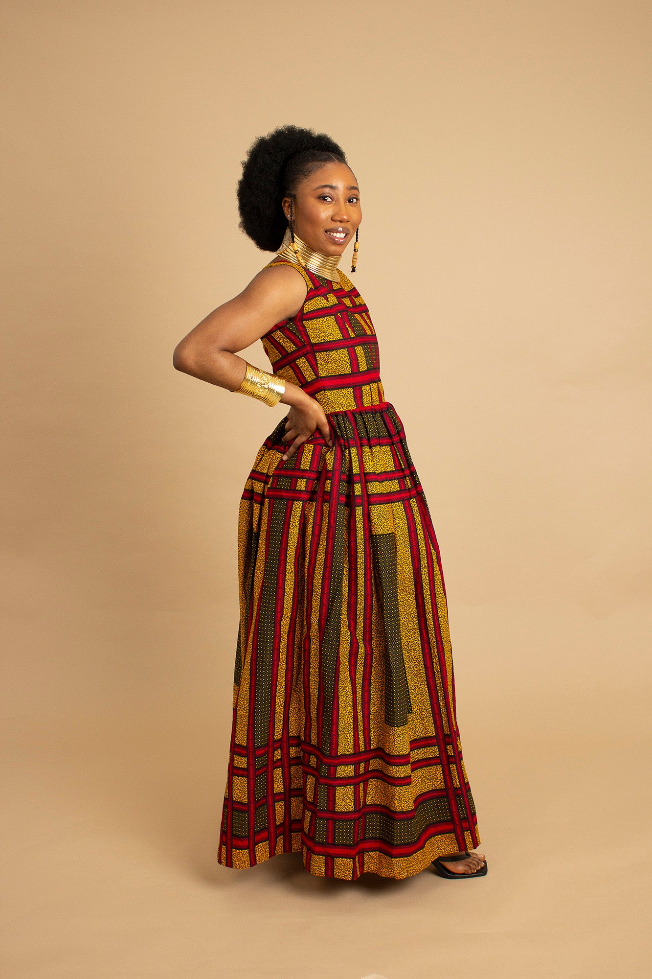 Ogo African Print Maxi Dress