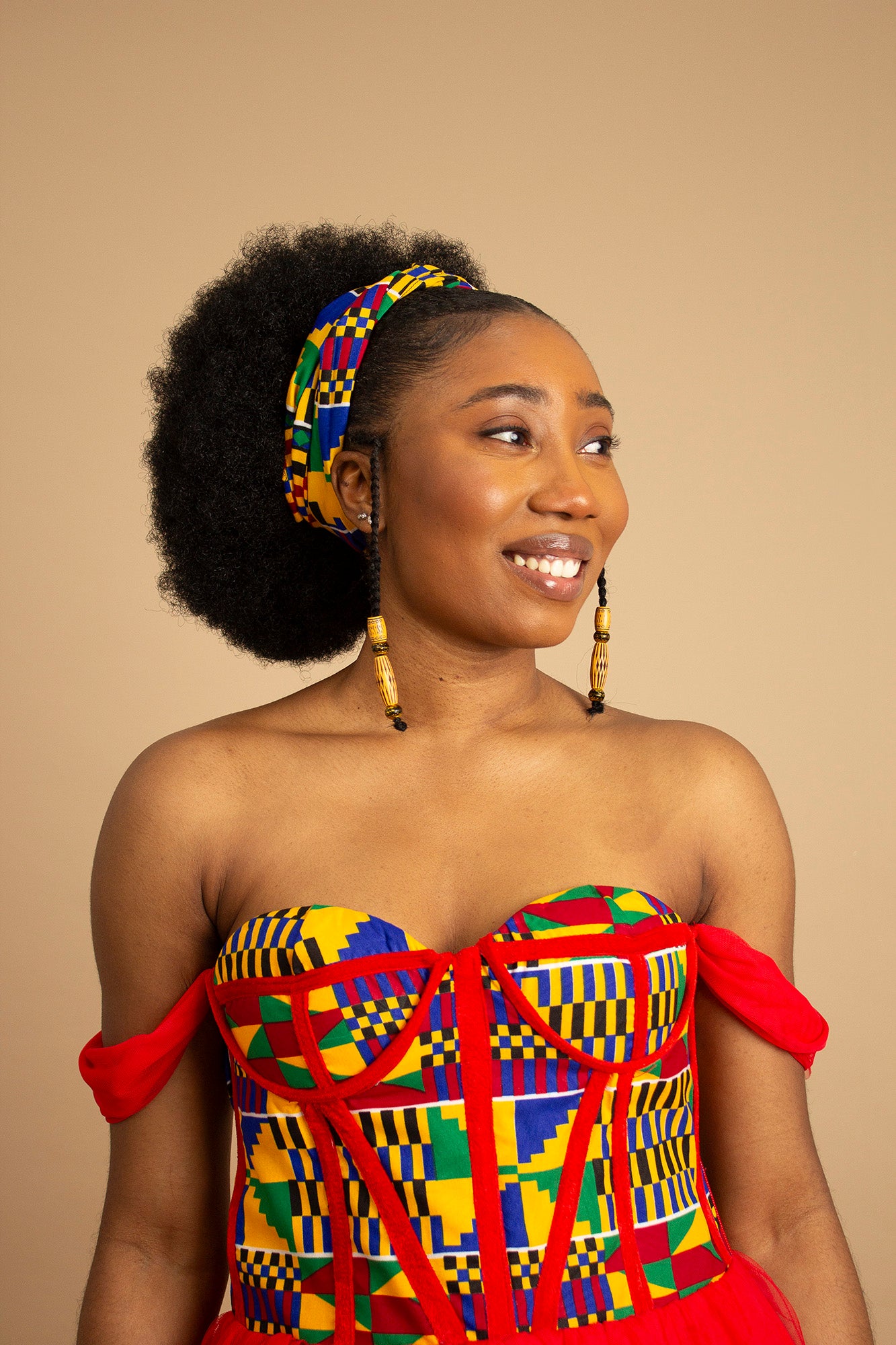Kente African Print Head Wrap