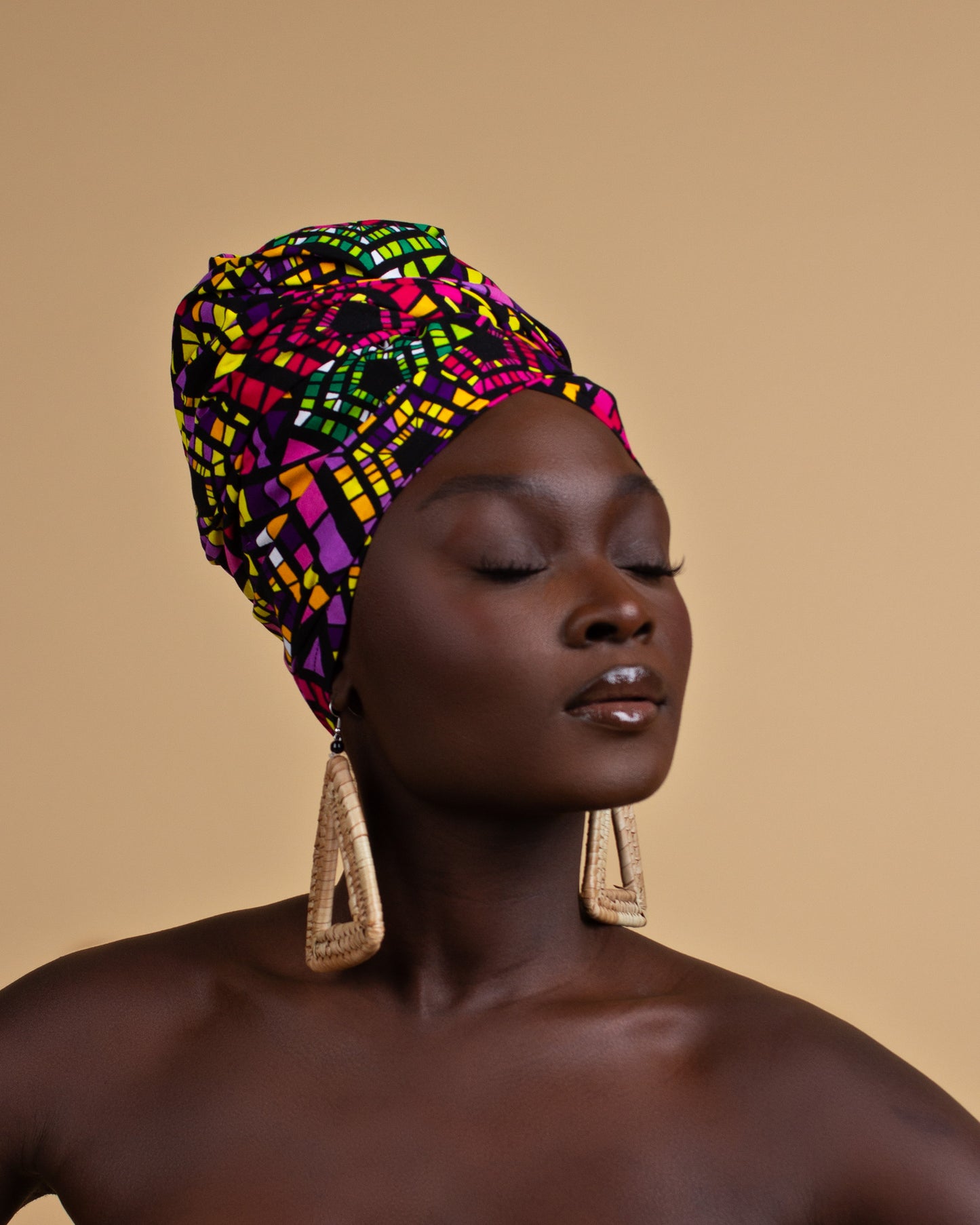 Demi African Print Head Wrap