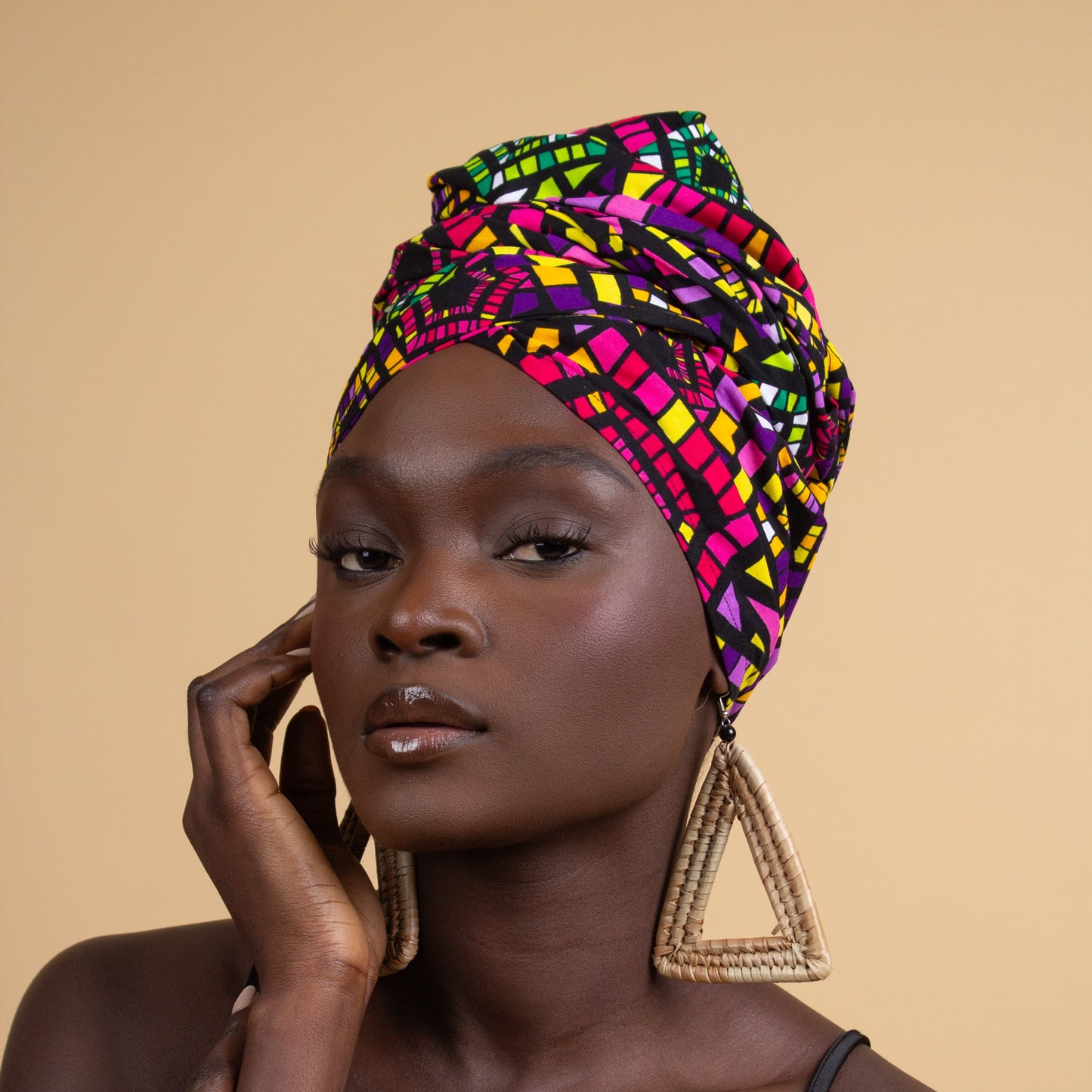 Demi African Print Head Wrap