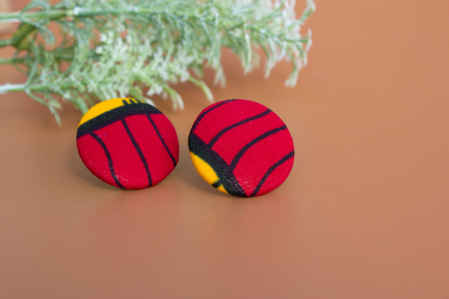 Keji Button Earrings