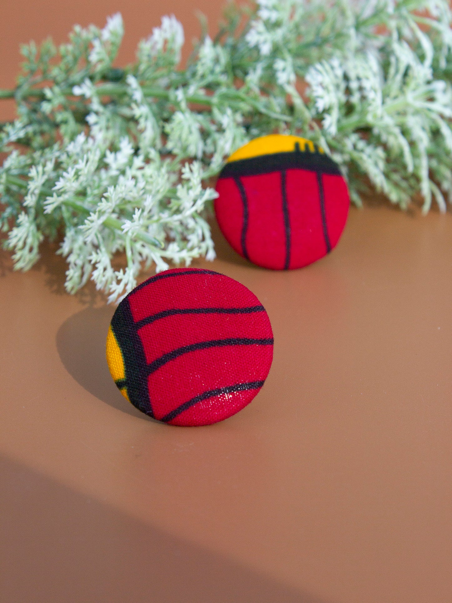 Keji Button Earrings