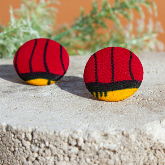 Keji Button Earrings