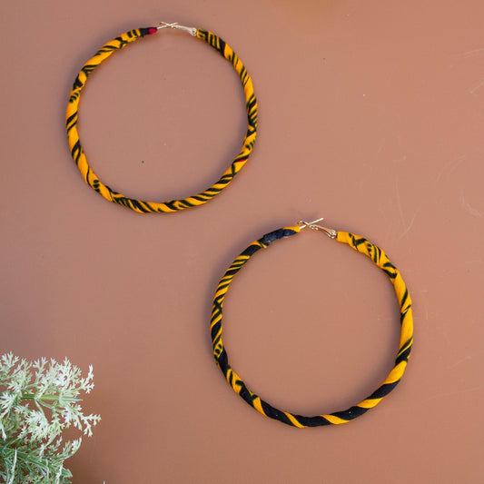 Keji Yellow Hoop Earrings