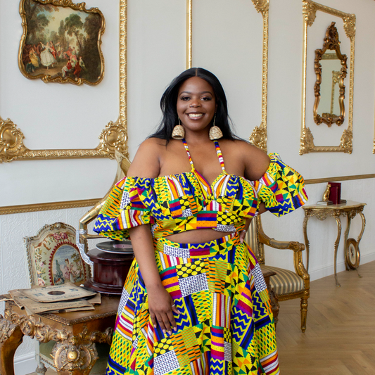 Rainbow Kente Prairie Top