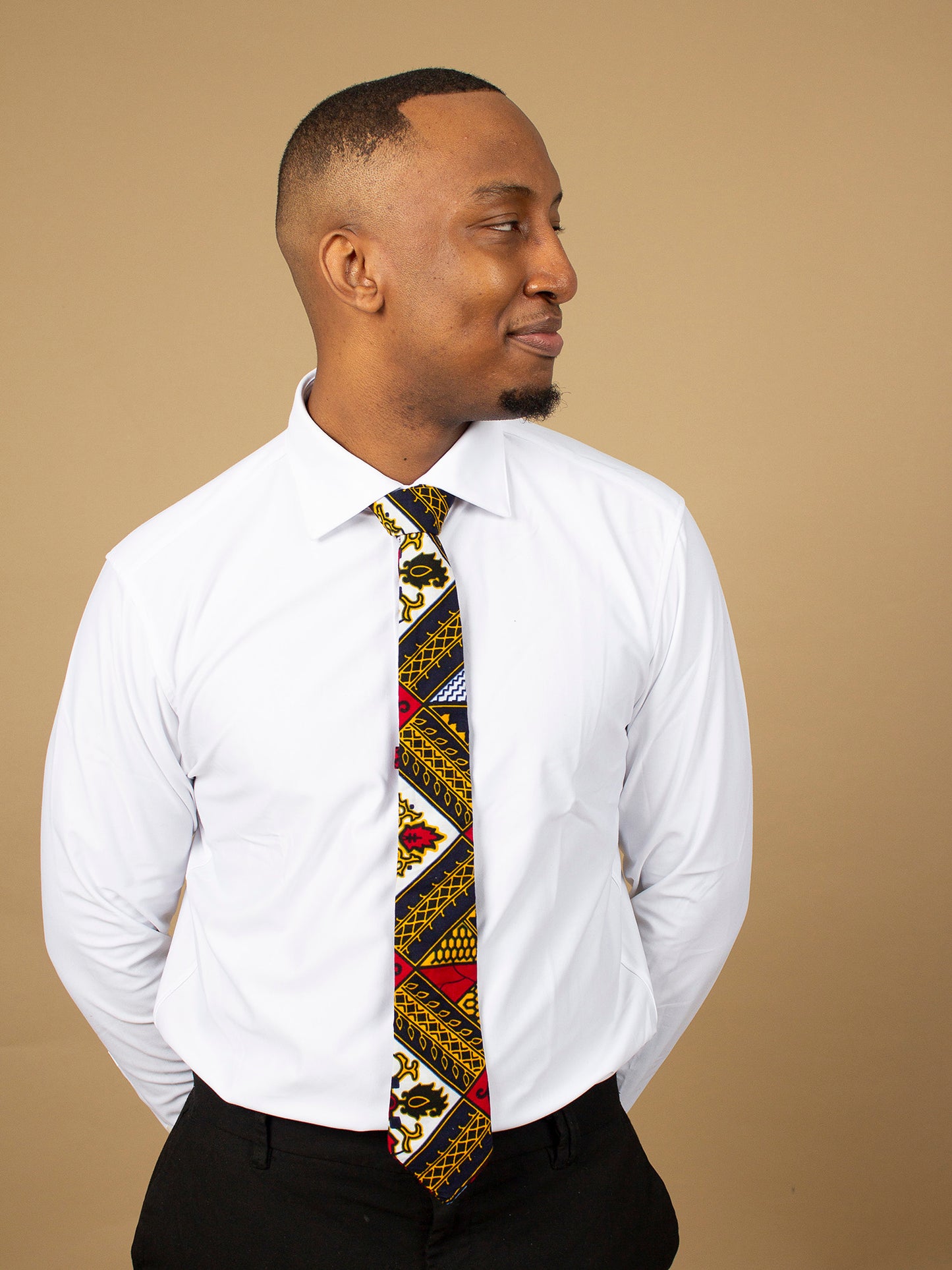 Teju African Print Tie