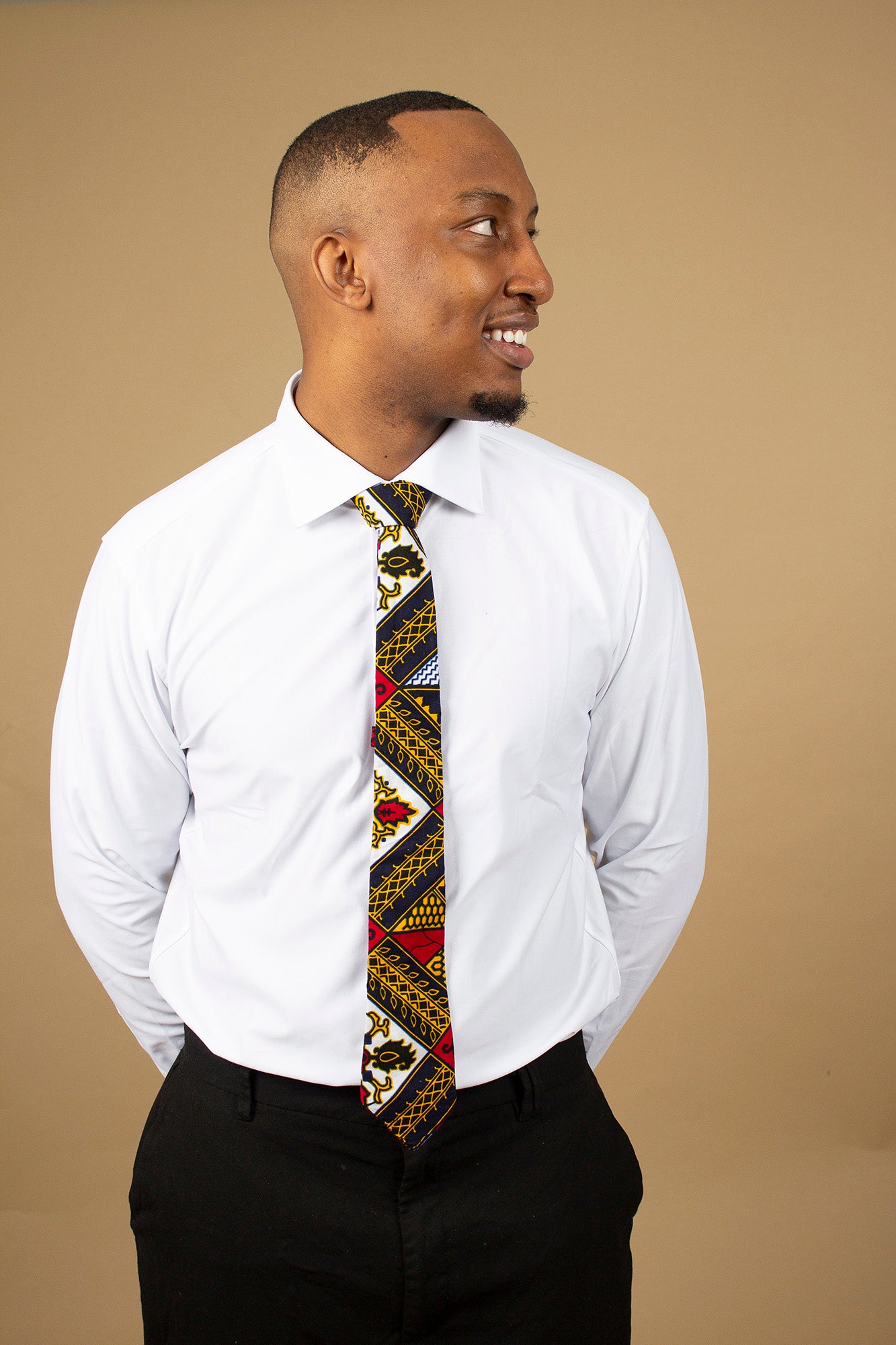 Teju African Print Tie
