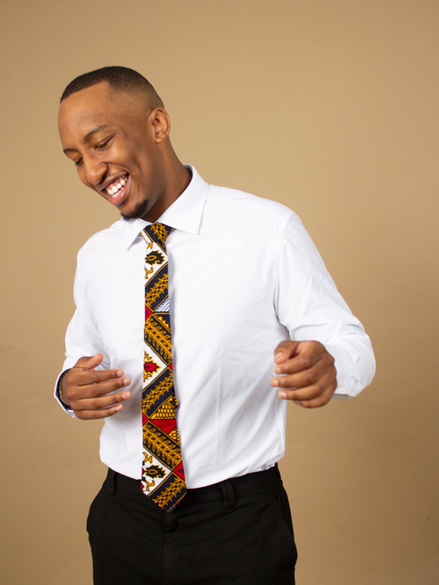 Teju African Print Tie