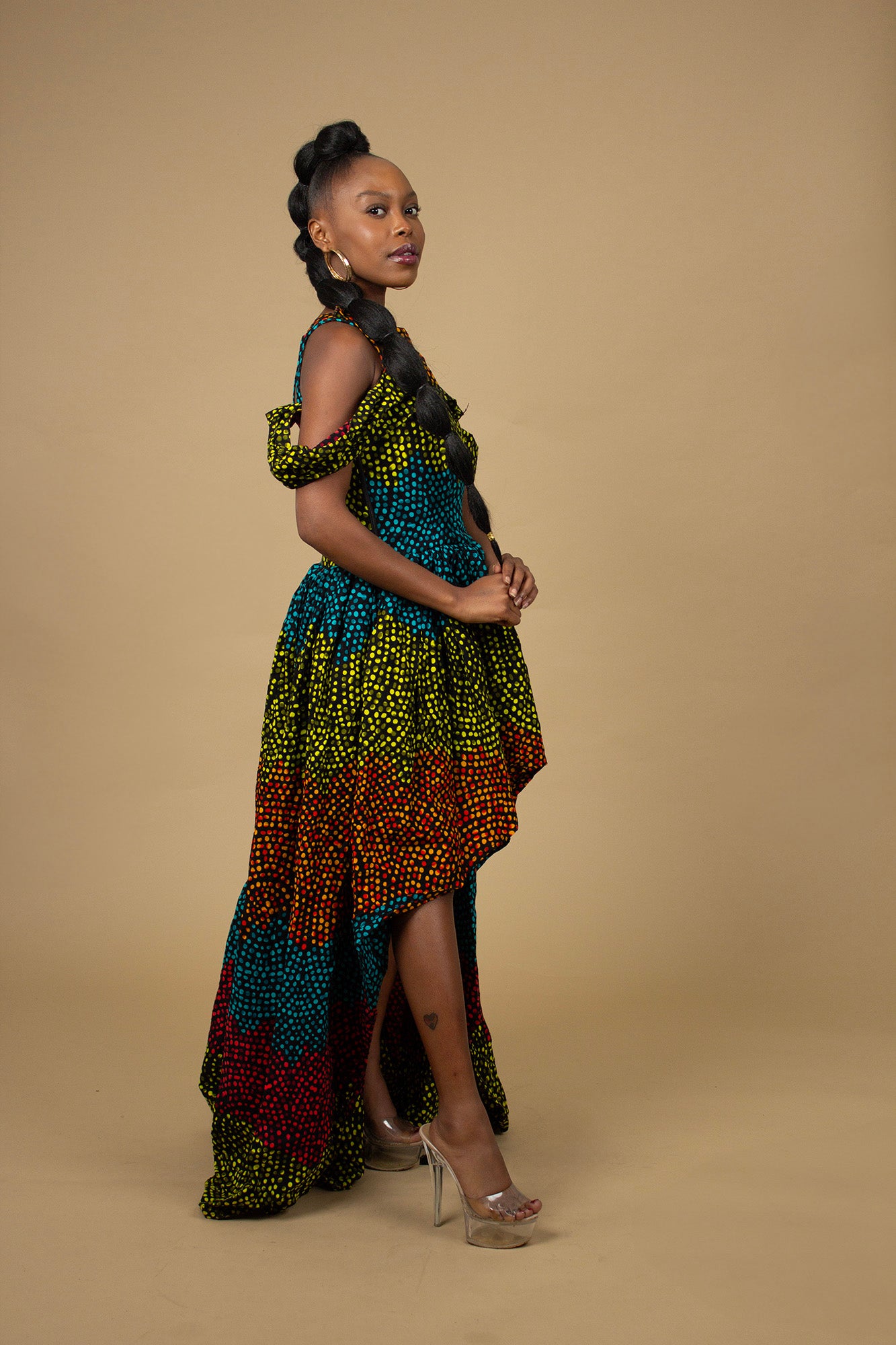Kai High Low Maxi Dress