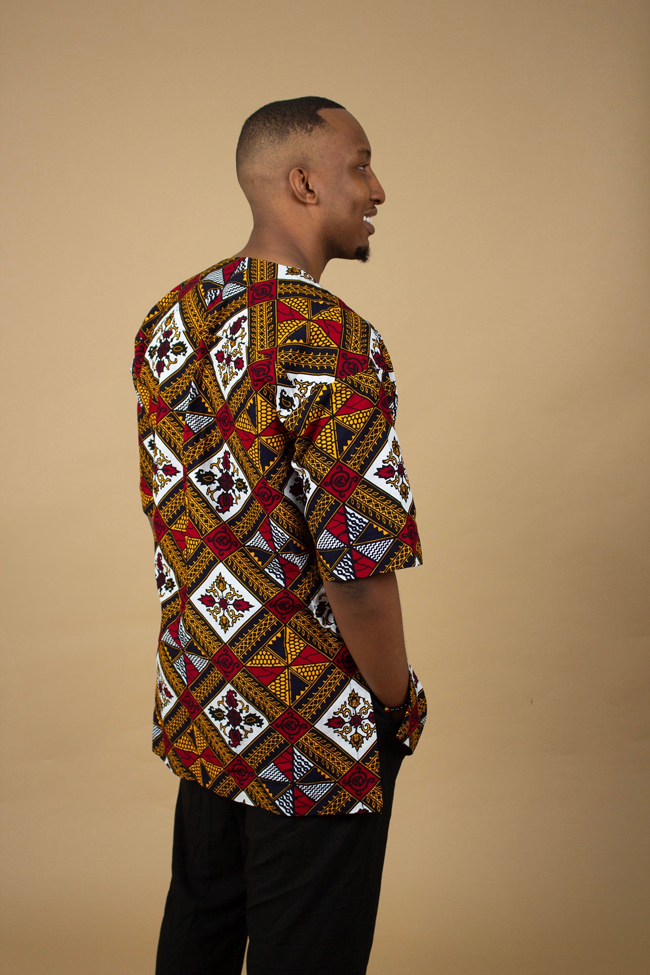 Teju African Print Kaftan Top