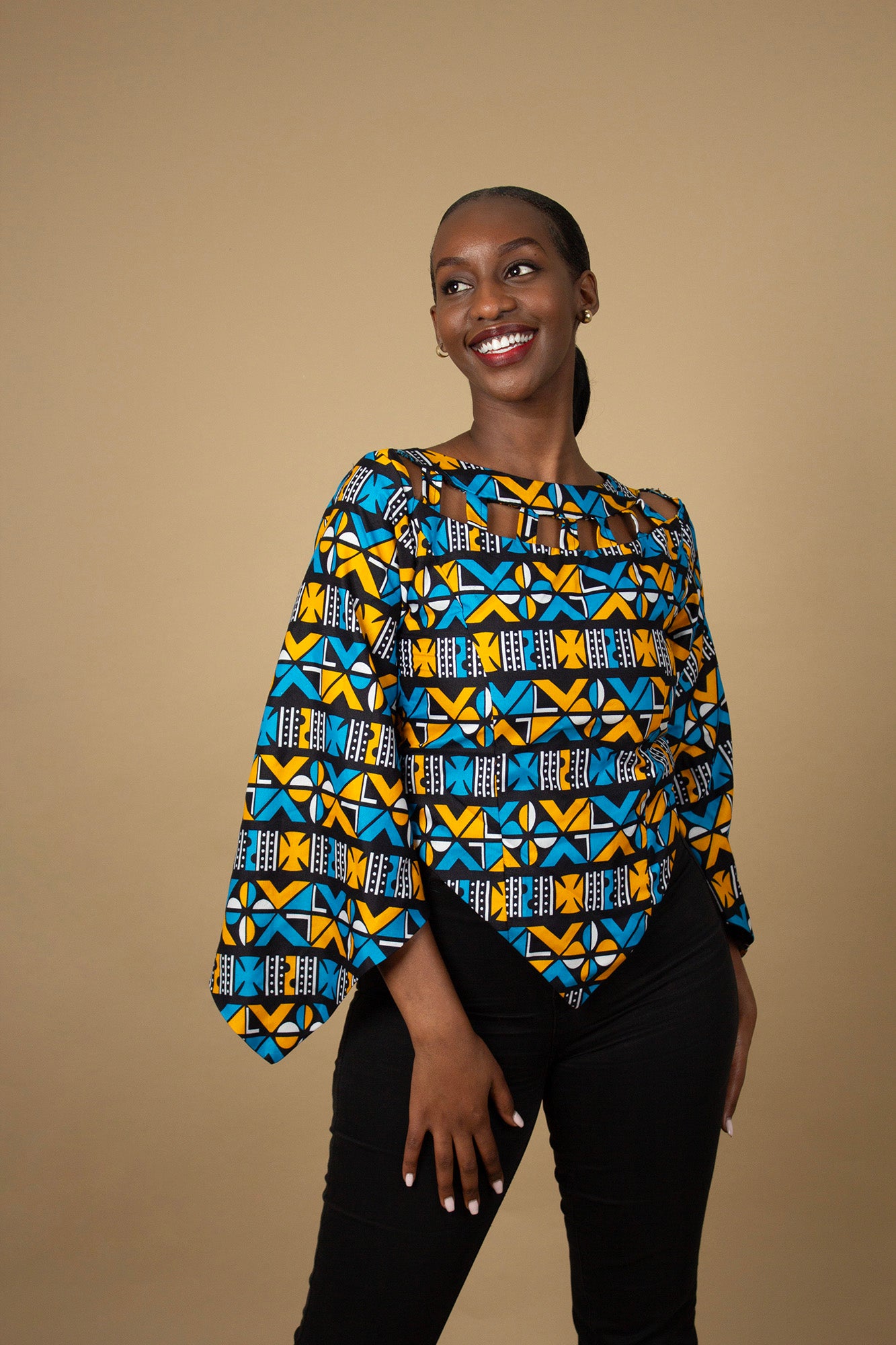 Abiola Angle Sleeved Top