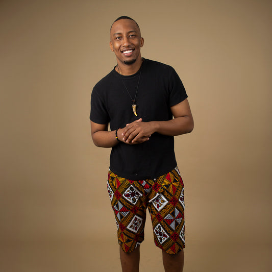 Teju African Print Ankara Shorts
