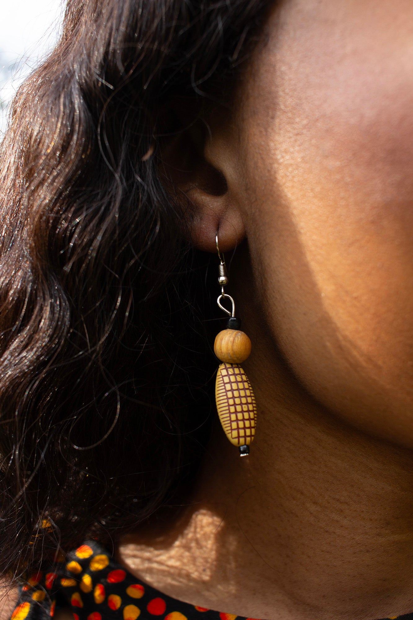 Busayo Wooden Beaded Earrings