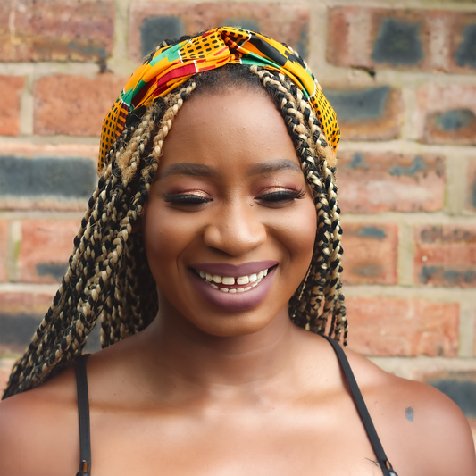 Aryee Kente African Print Ankara Head Wrap
