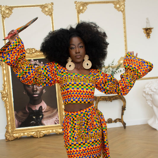 Afia Kente Crop Top