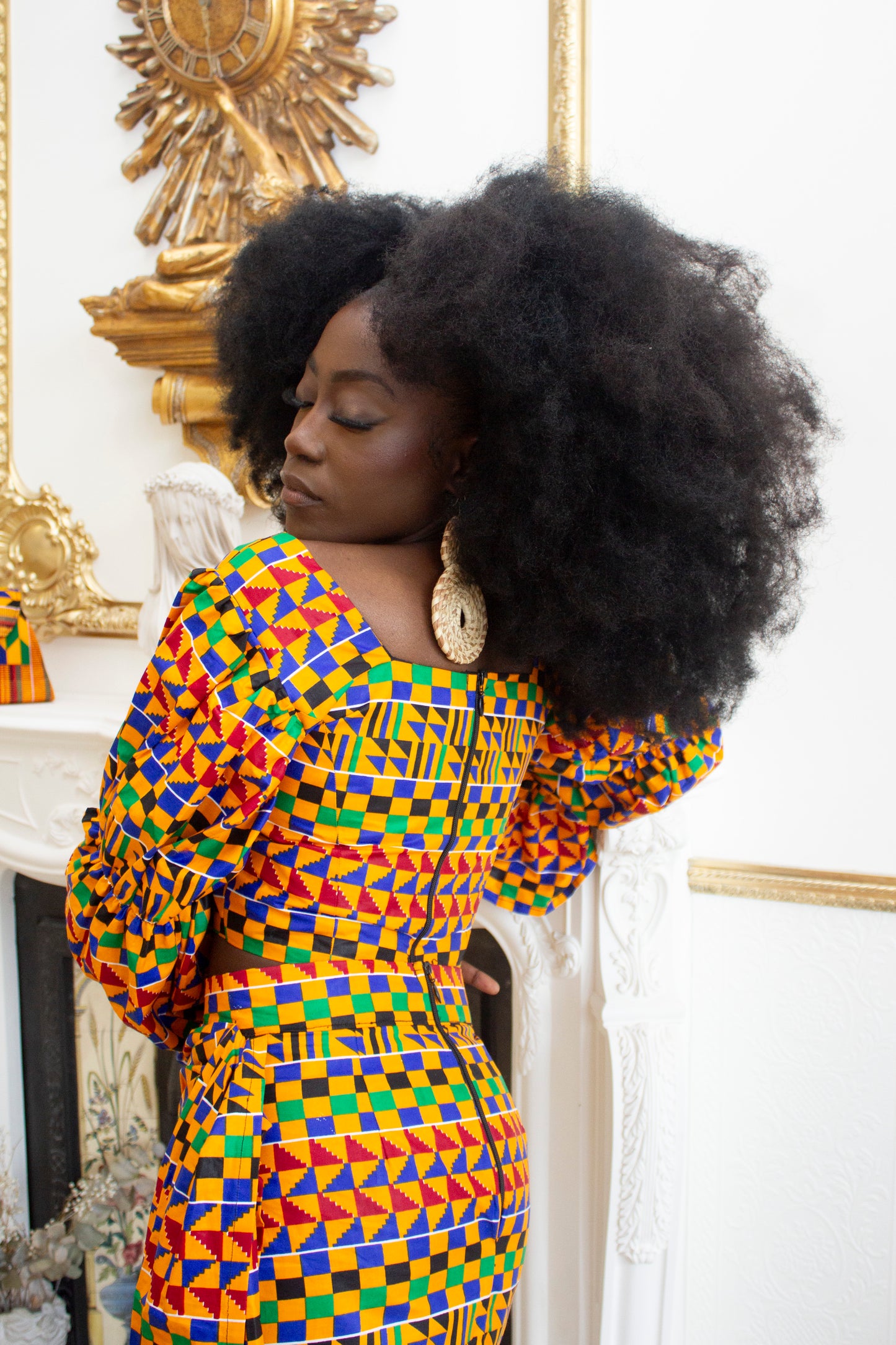 Afia Kente Crop Top