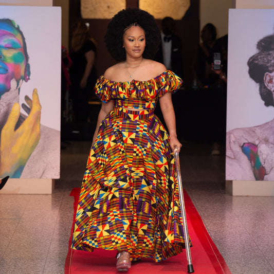 Akosua Kente Top and Maxi Skirt Set
