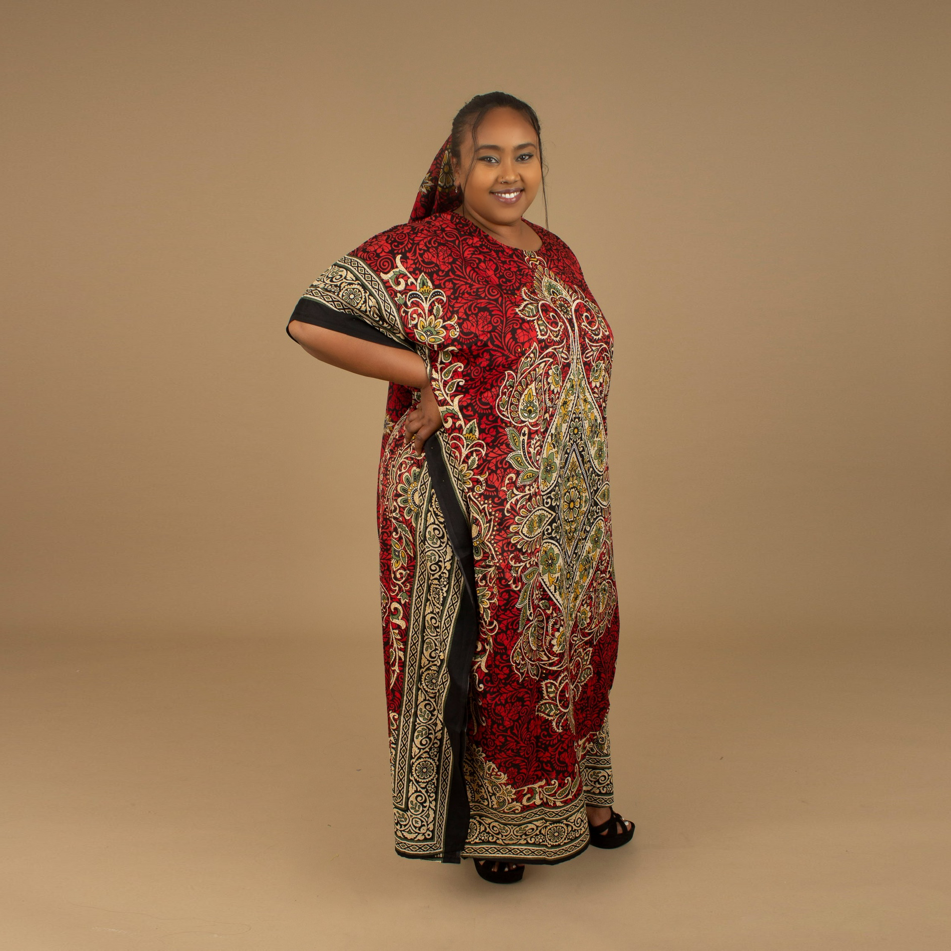 Red Dashiki Floor Length African Print Kaftan Dress Cultureville Red Dashiki Floor Length African Print Kaftan Dress Cultureville