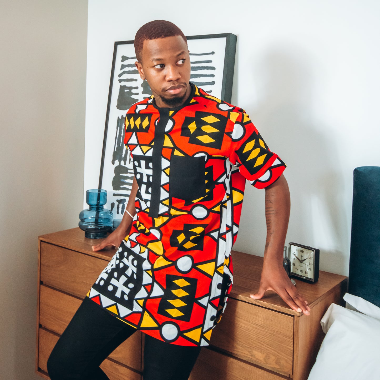 Wunmi African Print Ankara Kaftan Top