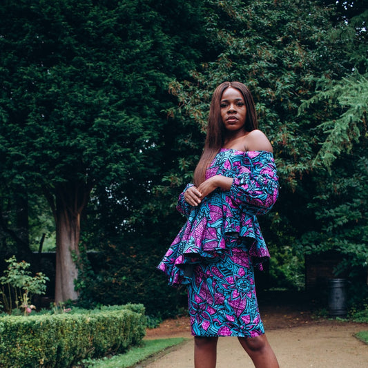 Adedeji Puff-Sleeved Peplum Top