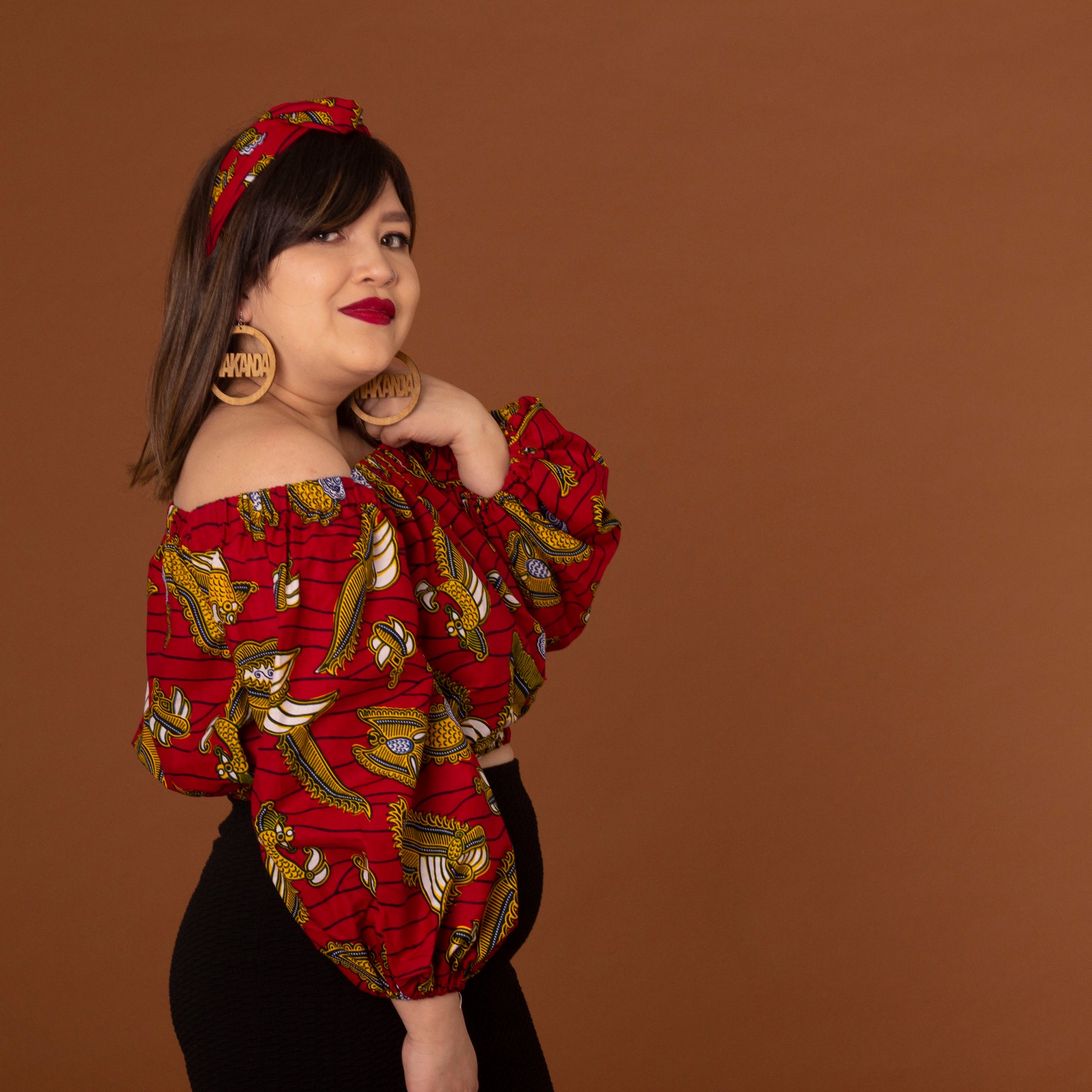 Ankara Off Shoulder Crop Top Luna Ankara Crop Top – Cultureville