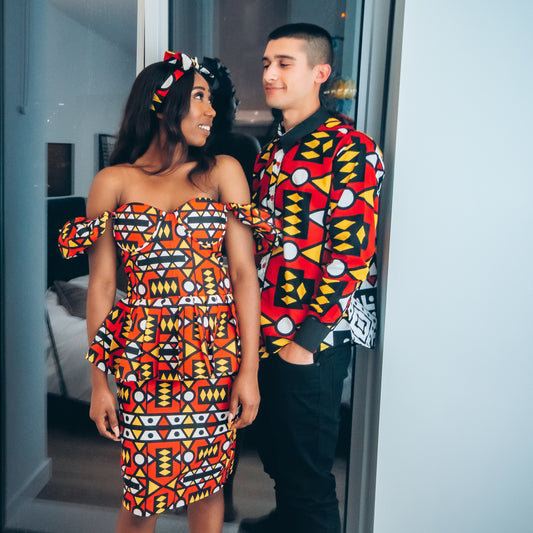 Wunmi African Print Long Sleeved Shirt