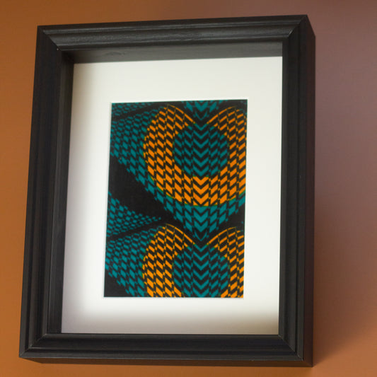 Adetayo African Print Fabric Filled Frame