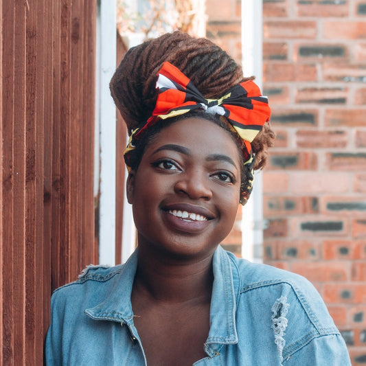 Wunmi African Print Bow Headband