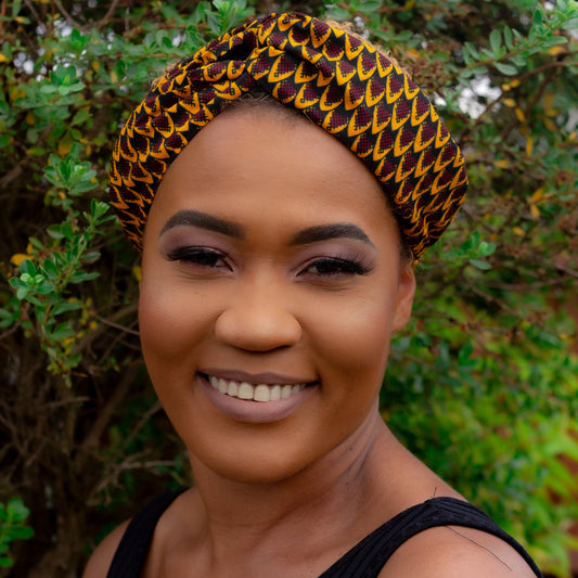 Vero African Print Ankara Criss-Cross Headband