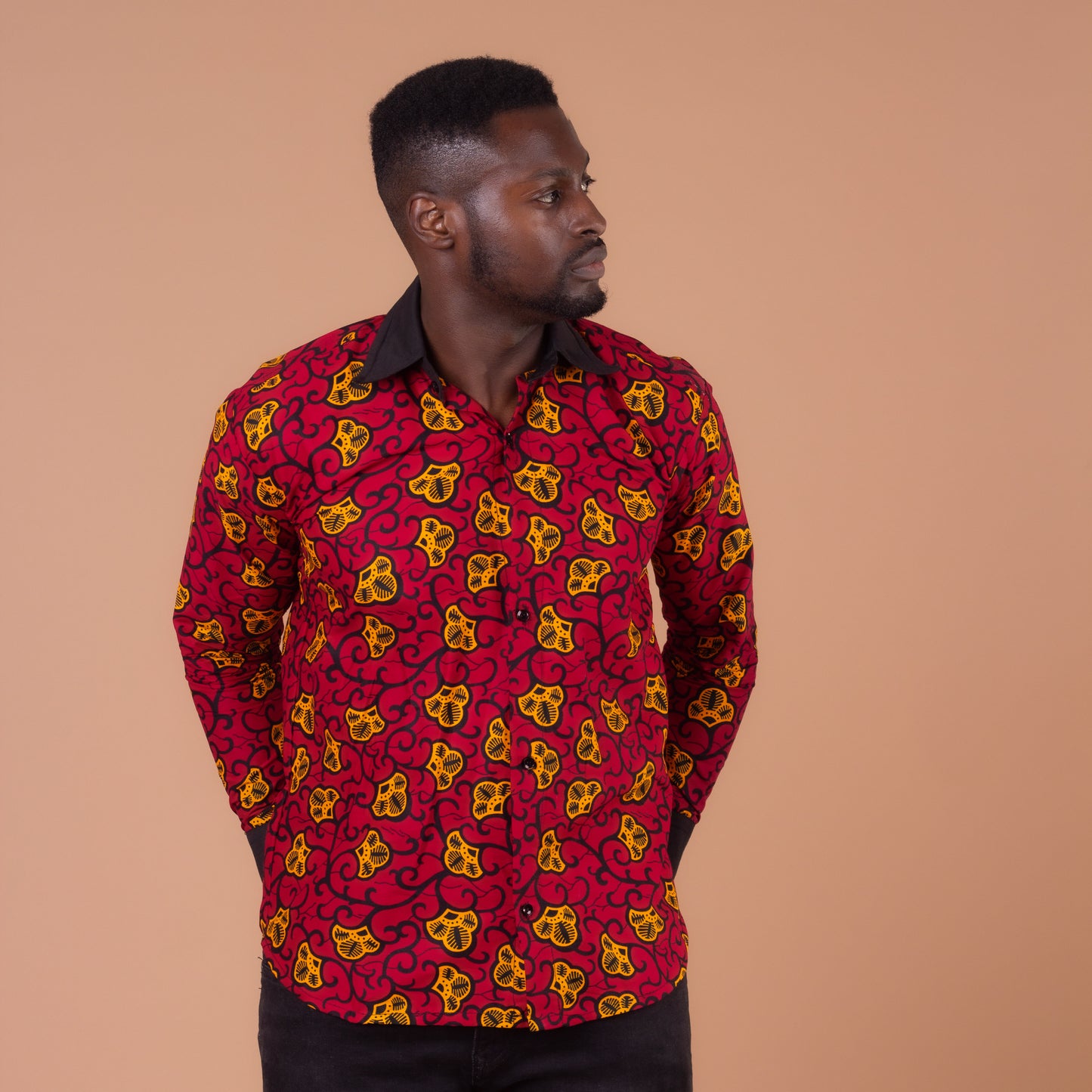Ana African Print Long Sleeved Shirt
