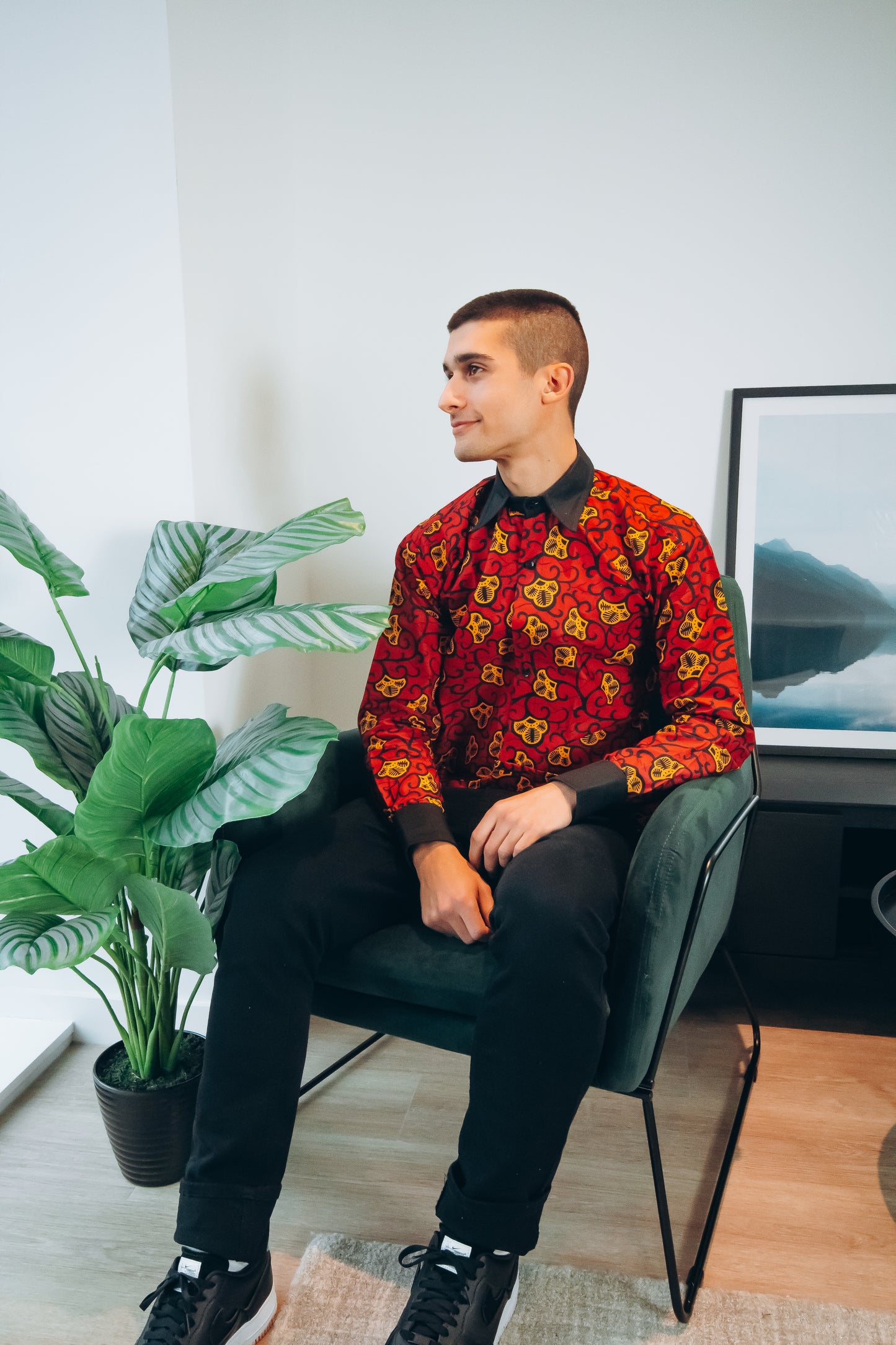 Ana African Print Long Sleeved Shirt