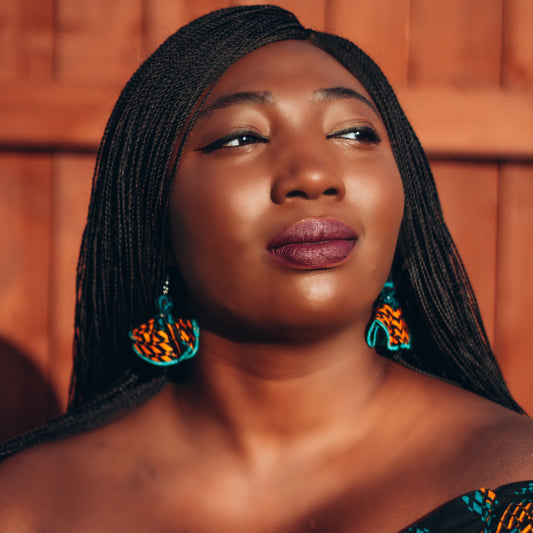 Adetayo Ankara Butterfly Earrings
