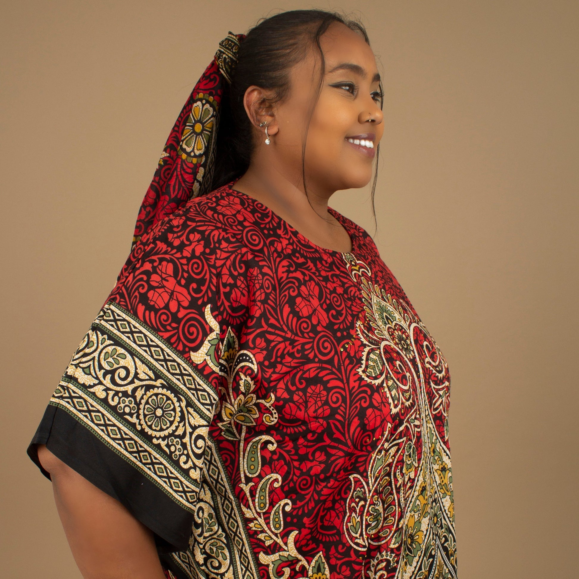 Red Dashiki Floor Length African Print Kaftan Dress Cultureville Red Dashiki Floor Length African Print Kaftan Dress Cultureville