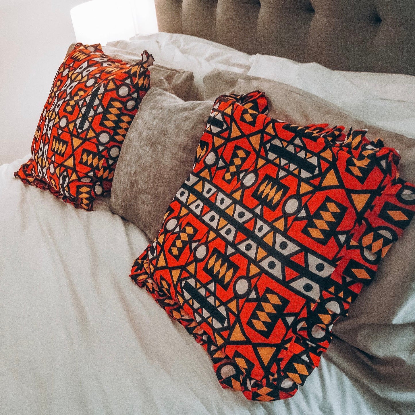 Wunmi African Print Ankara Covered Cushions