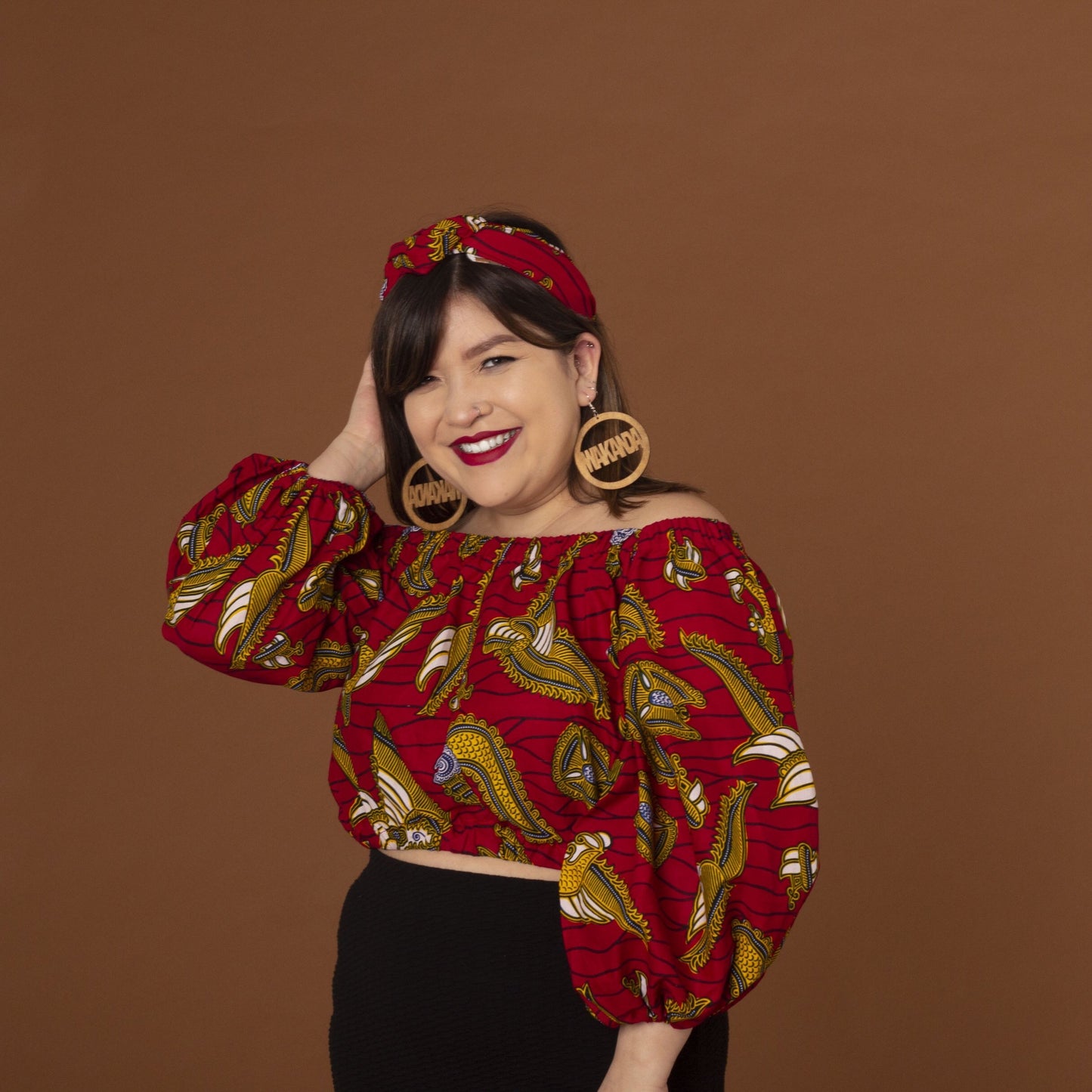 Luna Ankara Crop Top