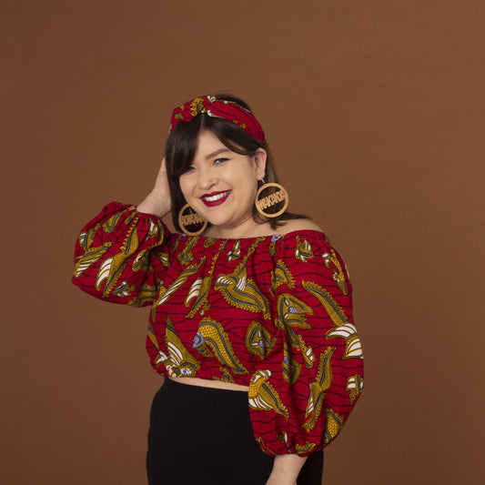 Luna Ankara Crop Top